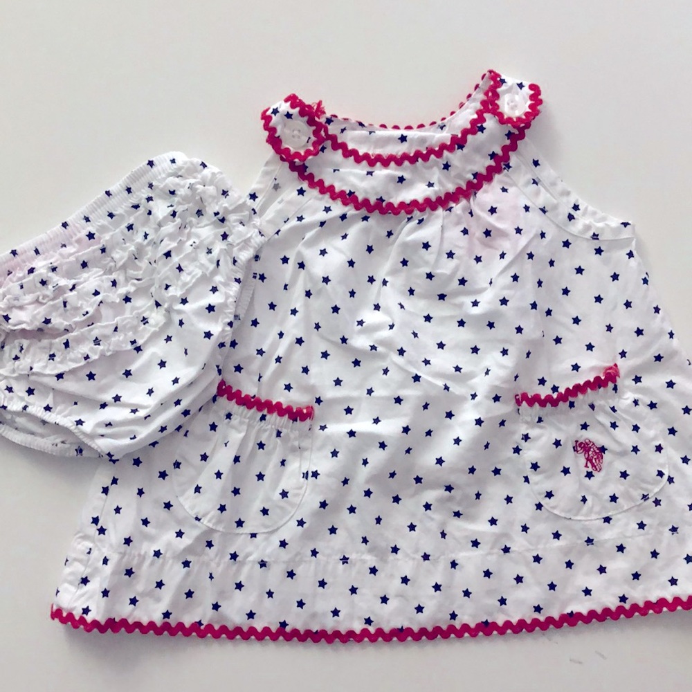 0-3m 4th of July Outfit